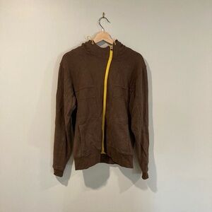 Nibus hemp zip-up hoodie with mesh lining